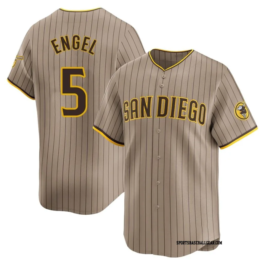 Adam Engel Men's San Diego Padres Limited Tan Alternate Jersey