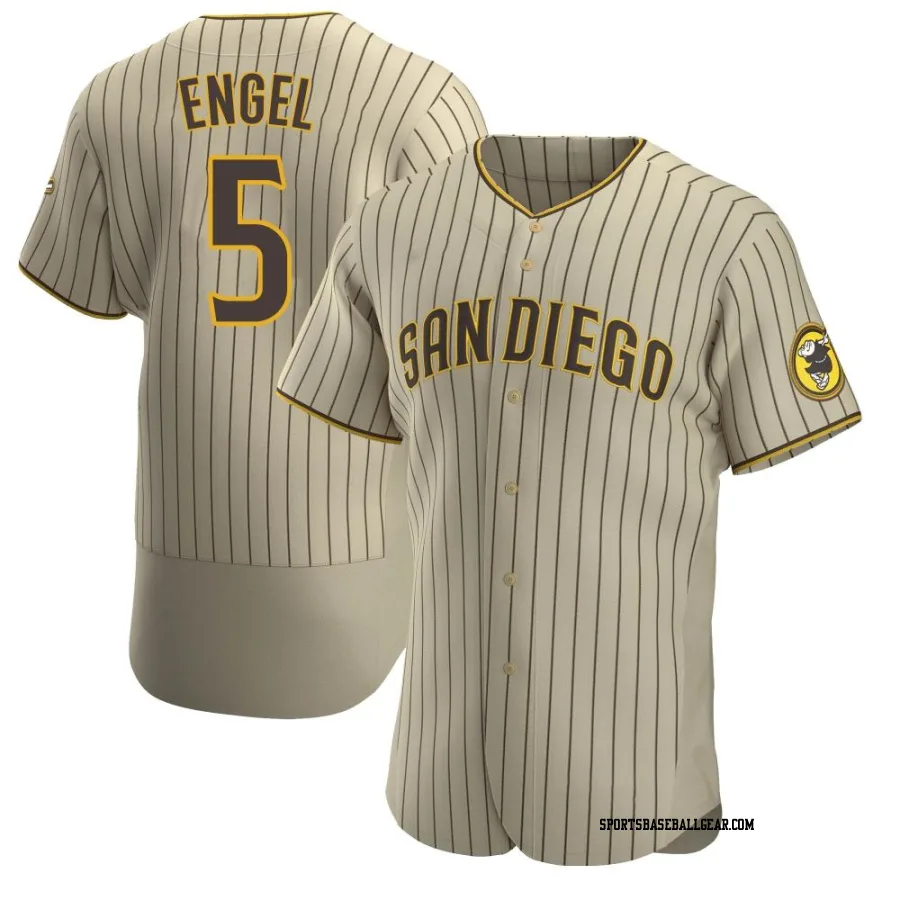 Adam Engel Men's San Diego Padres Tan/Brown Authentic Alternate Jersey