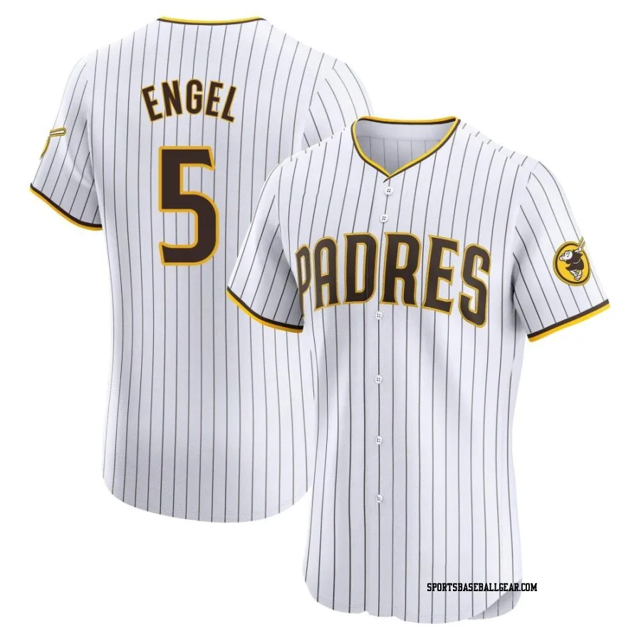 Adam Engel Men's San Diego Padres White Elite Home Jersey