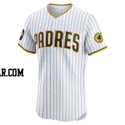 Adam Engel Men's San Diego Padres White Elite Home Patch Jersey