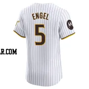 Adam Engel Men's San Diego Padres White Elite Home Patch Jersey