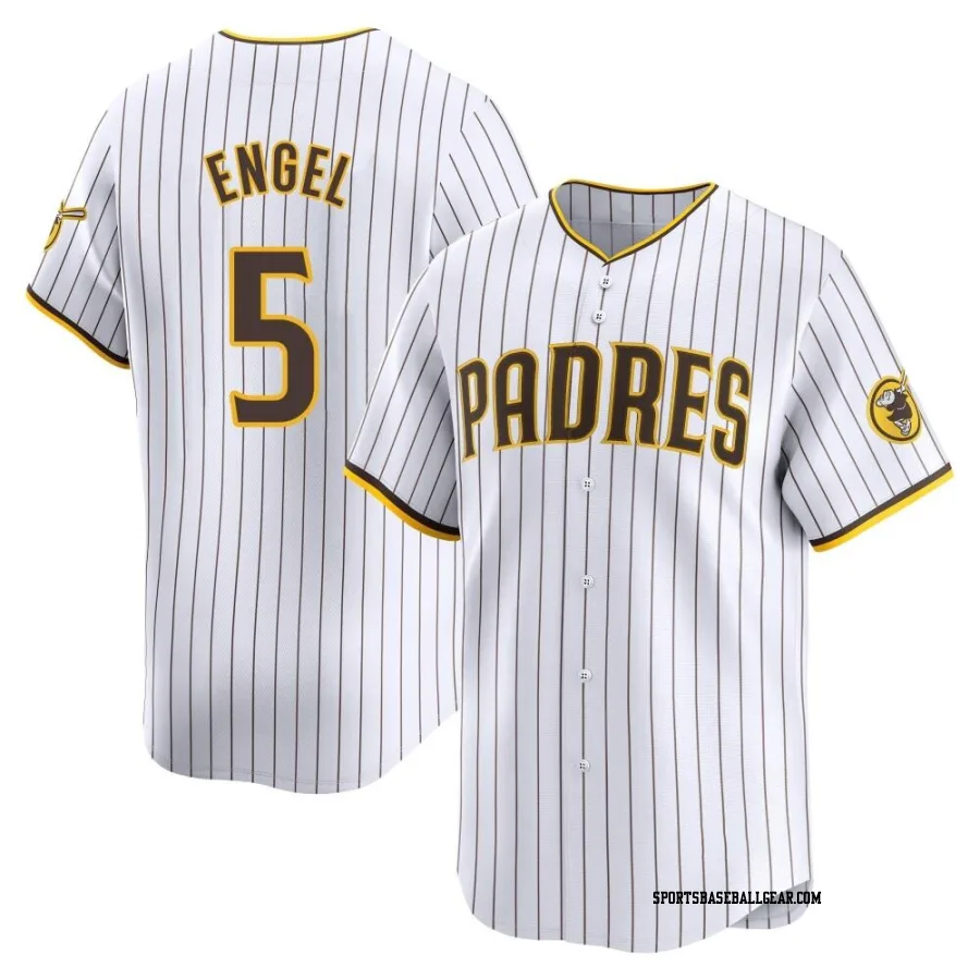 Adam Engel Men's San Diego Padres White Limited Home Jersey