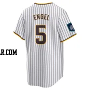 Adam Engel Men's San Diego Padres White Replica 2024 World Tour Seoul Series Home Jersey