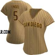 Adam Engel Women's San Diego Padres Tan/Brown Authentic Alternate Jersey