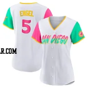 Adam Engel Women's San Diego Padres White Replica 2022 City Connect Jersey