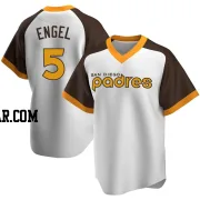 Adam Engel Youth San Diego Padres White Replica Home Cooperstown Collection Jersey