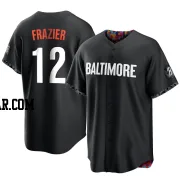 Adam Frazier Men's Baltimore Orioles Black Replica 2023 City Connect Jersey