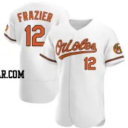 Adam Frazier Men's Baltimore Orioles White Authentic Home Jersey