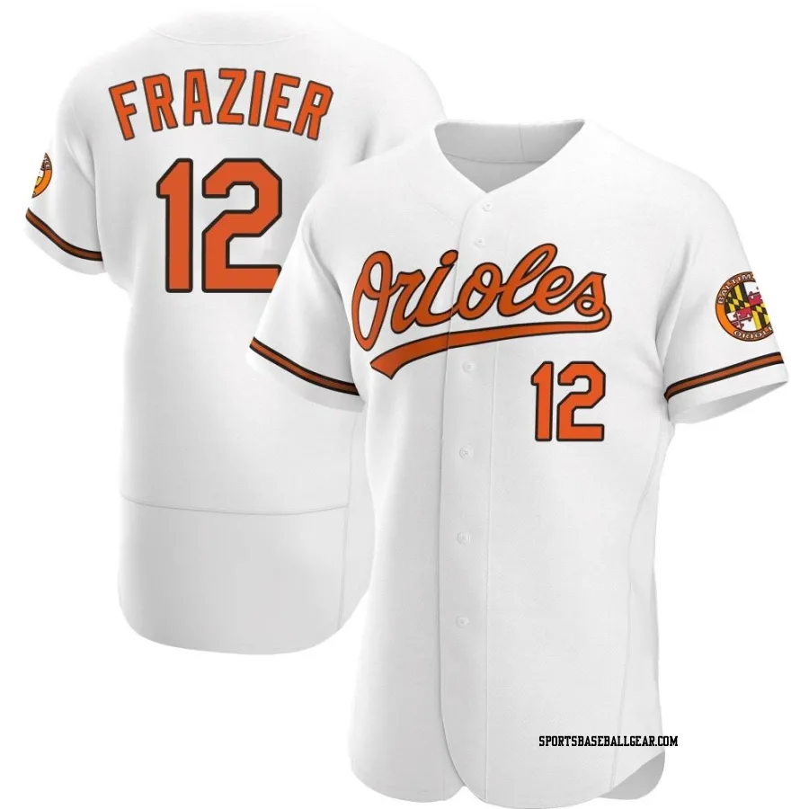 Adam Frazier Men's Baltimore Orioles White Authentic Home Jersey