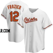 Adam Frazier Men's Baltimore Orioles White Replica Home Jersey