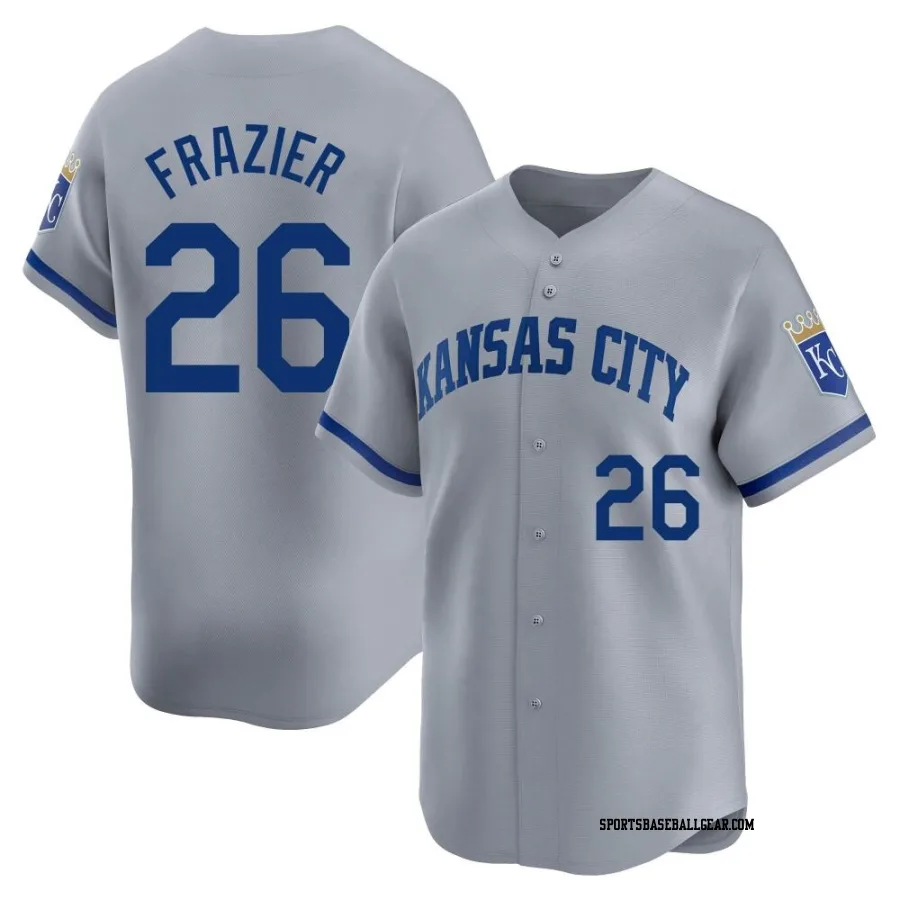 Adam Frazier Men's Kansas City Royals Gray Limited Away Jersey