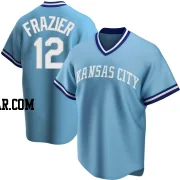 Adam Frazier Men's Kansas City Royals Light Blue Replica Road Cooperstown Collection Jersey