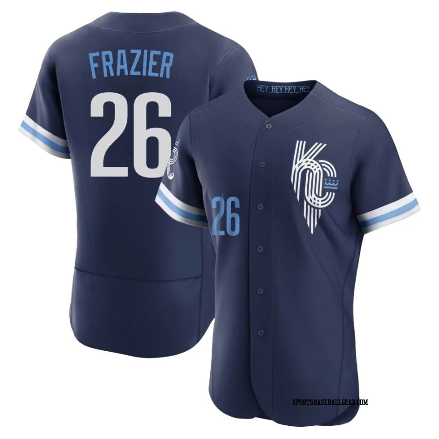 Adam Frazier Men's Kansas City Royals Navy Authentic 2022 City Connect Jersey