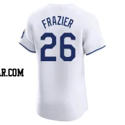 Adam Frazier Men's Kansas City Royals White Elite Home Jersey