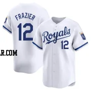 Adam Frazier Men's Kansas City Royals White Limited Home Jersey