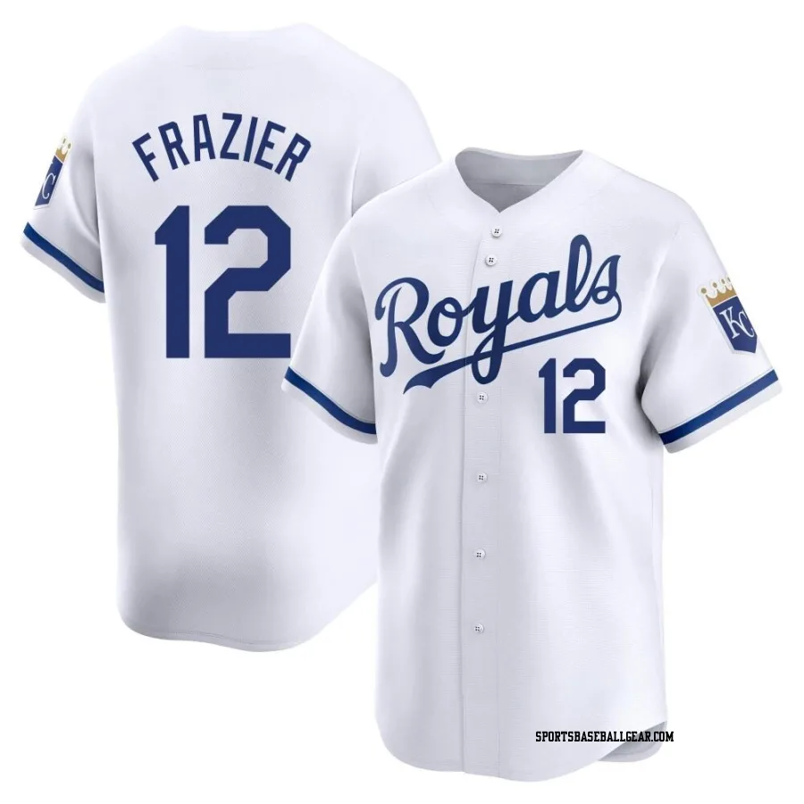 Adam Frazier Men's Kansas City Royals White Limited Home Jersey