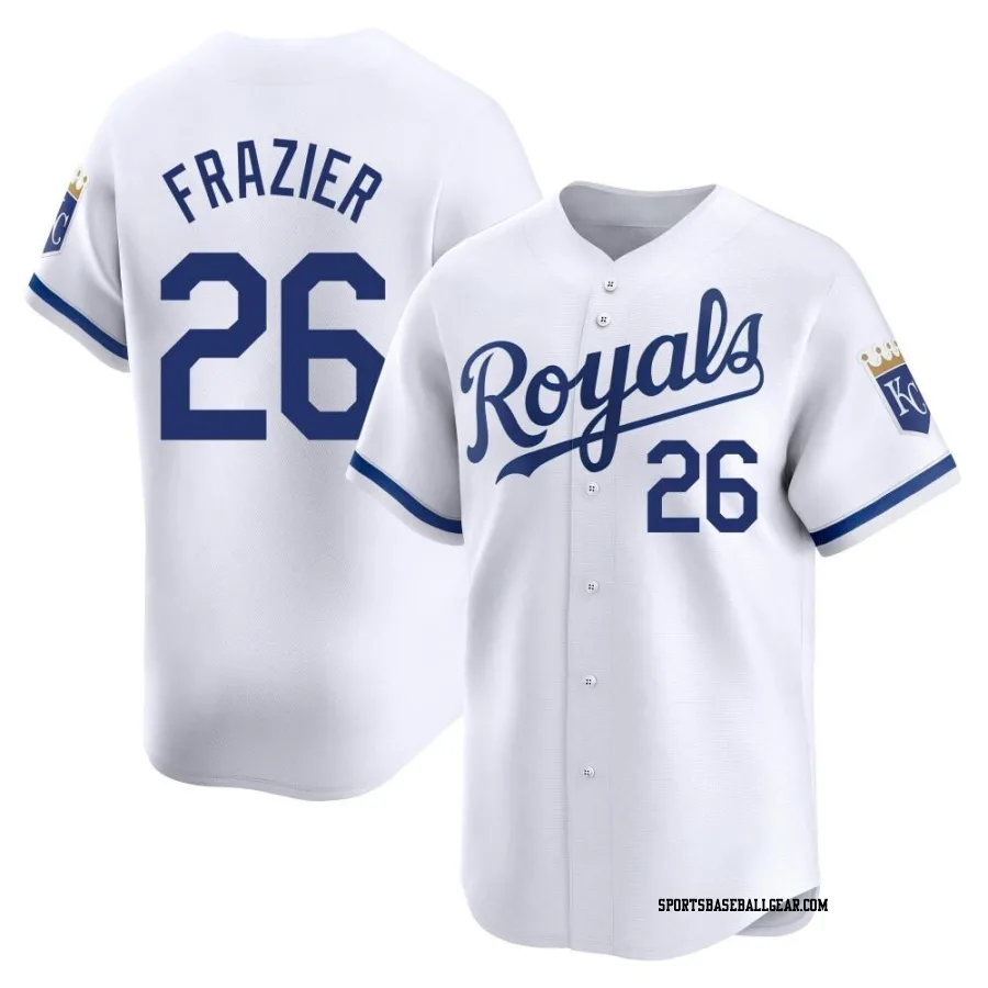 Adam Frazier Men's Kansas City Royals White Limited Home Jersey