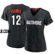 Adam Frazier Women's Baltimore Orioles Black Authentic 2023 City Connect Jersey