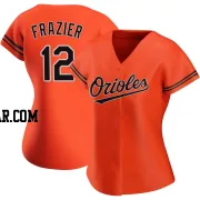 Adam Frazier Women's Baltimore Orioles Orange Authentic Alternate Jersey