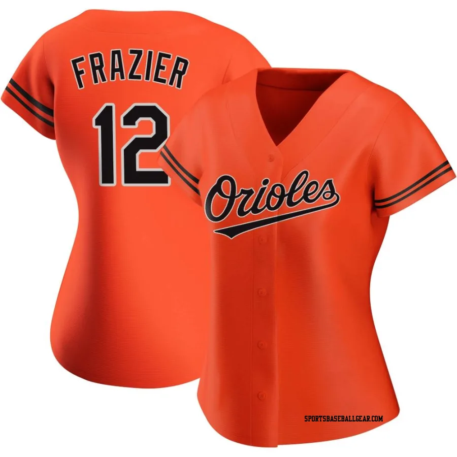 Adam Frazier Women's Baltimore Orioles Orange Authentic Alternate Jersey