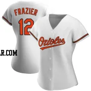 Adam Frazier Women's Baltimore Orioles White Authentic Home Jersey