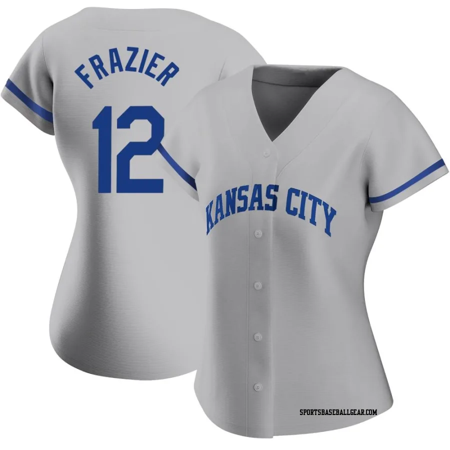 Adam Frazier Women's Kansas City Royals Gray Authentic 2022 Road Jersey