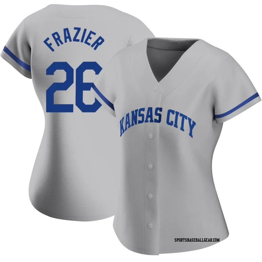 Adam Frazier Women's Kansas City Royals Gray Authentic 2022 Road Jersey