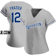 Adam Frazier Women's Kansas City Royals Gray Authentic Road Jersey