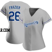 Adam Frazier Women's Kansas City Royals Gray Authentic Road Jersey