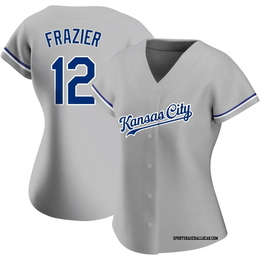 Adam Frazier Women's Kansas City Royals Gray Authentic Road Jersey