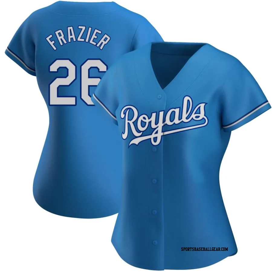 Adam Frazier Women's Kansas City Royals Light Blue Replica Alternate Jersey