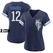 Adam Frazier Women's Kansas City Royals Navy Authentic 2022 City Connect Jersey