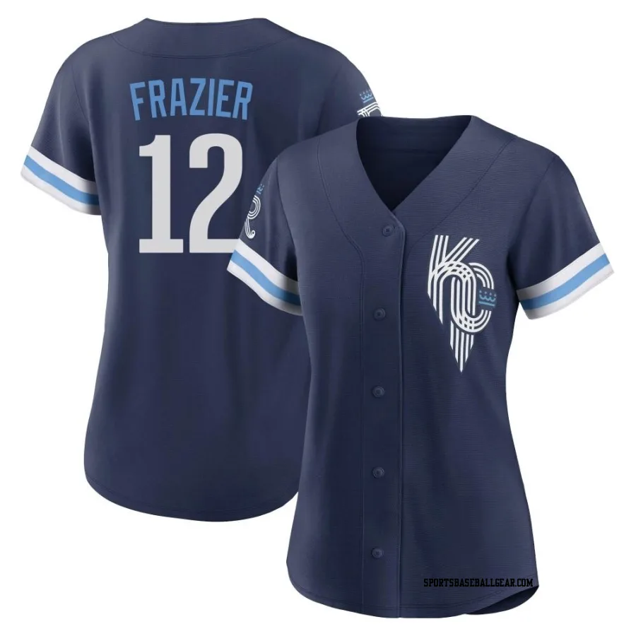 Adam Frazier Women's Kansas City Royals Navy Authentic 2022 City Connect Jersey