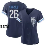 Adam Frazier Women's Kansas City Royals Navy Replica 2022 City Connect Jersey