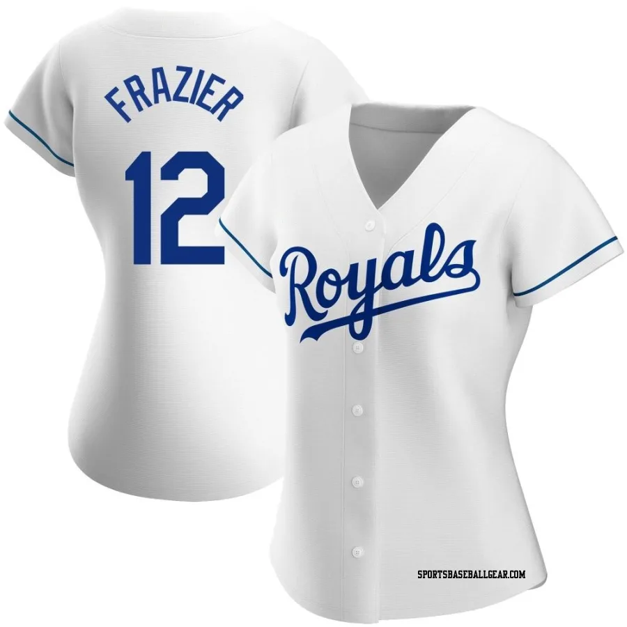 Adam Frazier Women's Kansas City Royals White Authentic Home Jersey