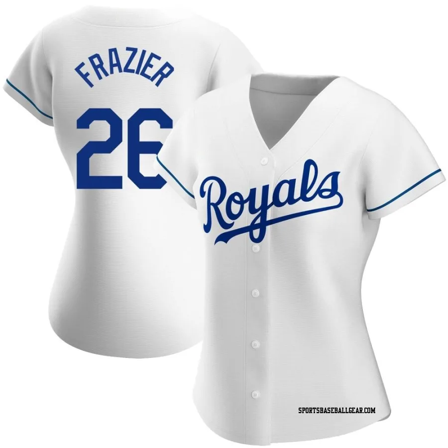 Adam Frazier Women's Kansas City Royals White Authentic Home Jersey