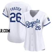 Adam Frazier Women's Kansas City Royals White Limited Home Jersey