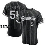 Adam Haseley Men's Chicago White Sox Black Authentic 2021 City Connect Jersey