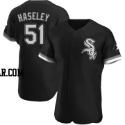 Adam Haseley Men's Chicago White Sox Black Authentic Alternate Jersey