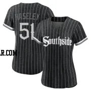 Adam Haseley Women's Chicago White Sox Black Authentic 2021 City Connect Jersey