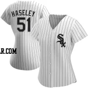 Adam Haseley Women's Chicago White Sox White Authentic Home Jersey