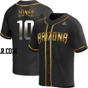 Adam Jones Men's Arizona Diamondbacks Black Golden Replica Alternate 2023 World Series Jersey