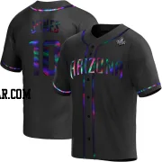 Adam Jones Men's Arizona Diamondbacks Black Holographic Replica Alternate 2023 World Series Jersey