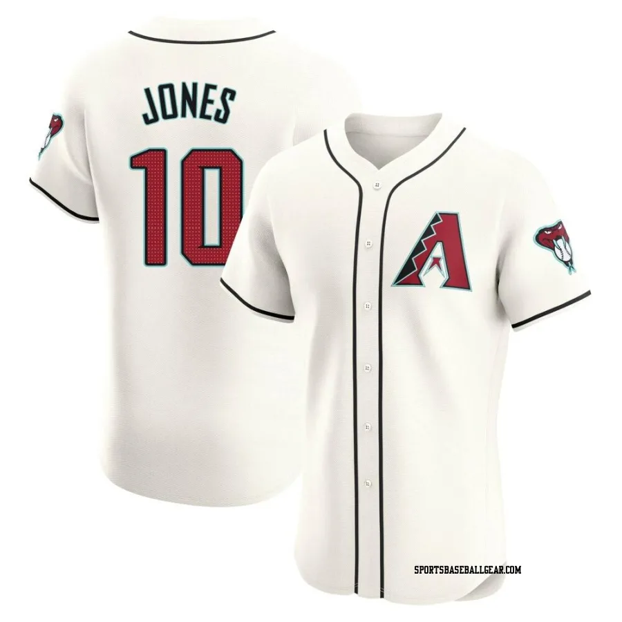 Adam Jones Men's Arizona Diamondbacks Cream Elite Home Jersey