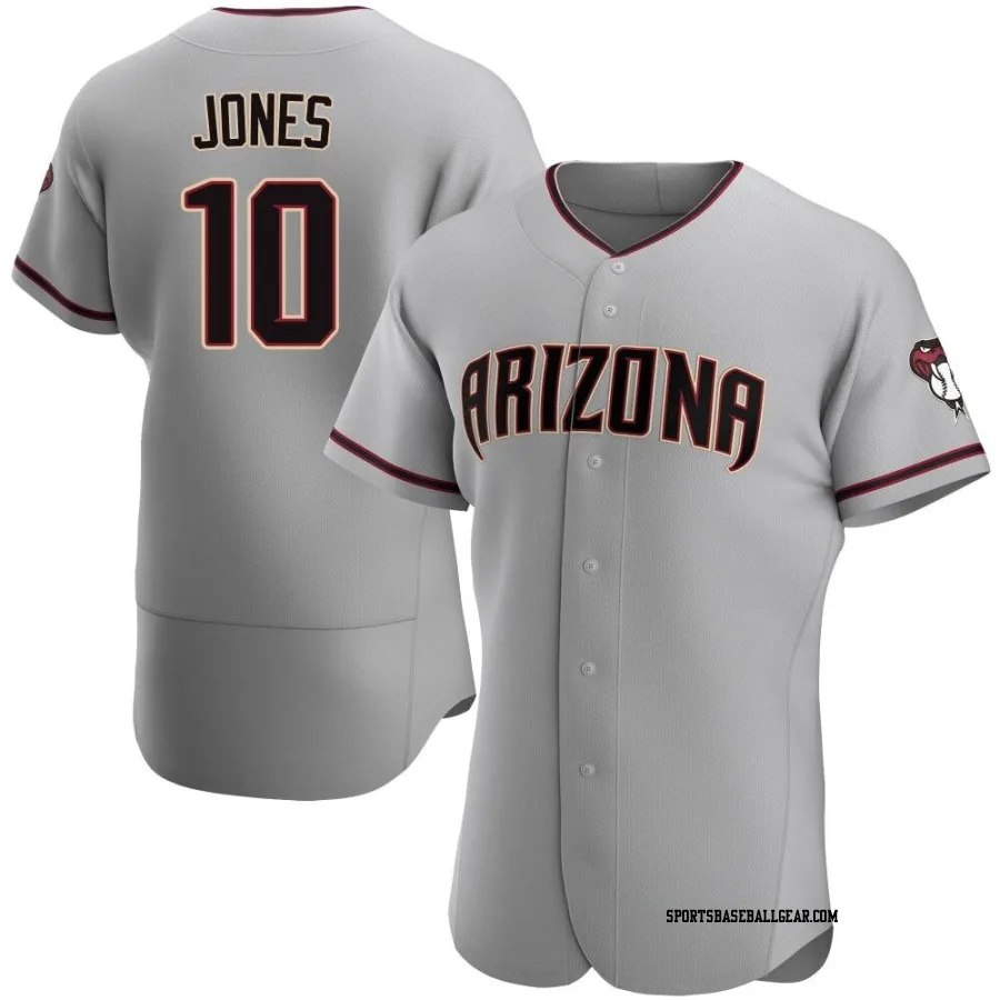 Adam Jones Men's Arizona Diamondbacks Gray Authentic Road Jersey