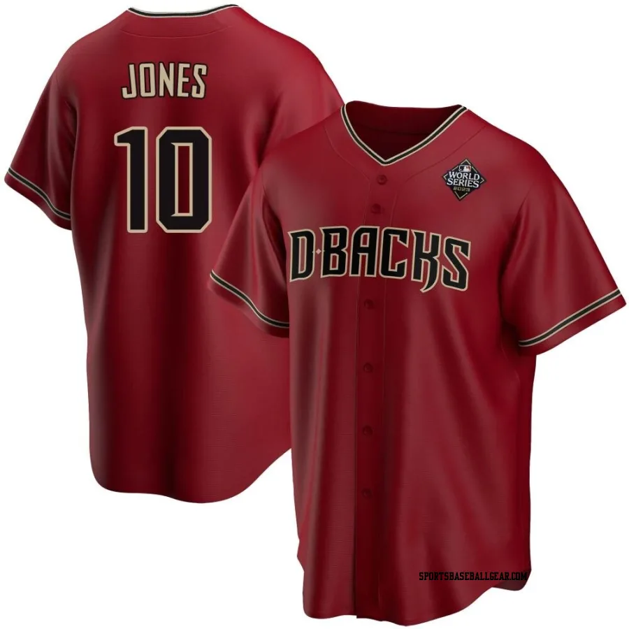 Adam Jones Men's Arizona Diamondbacks Red Replica Alternate 2023 World Series Jersey