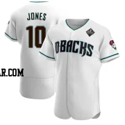 Adam Jones Men's Arizona Diamondbacks White Authentic Teal Alternate 2023 World Series Jersey