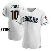 Adam Jones Men's Arizona Diamondbacks White/Teal Authentic Alternate Jersey