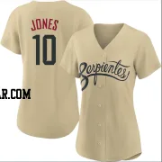 Adam Jones Women's Arizona Diamondbacks Gold Authentic 2021 City Connect Cool Base Jersey