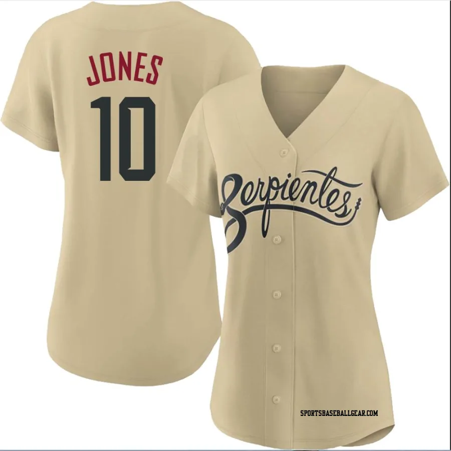 Adam Jones Women's Arizona Diamondbacks Gold Authentic 2021 City Connect Cool Base Jersey